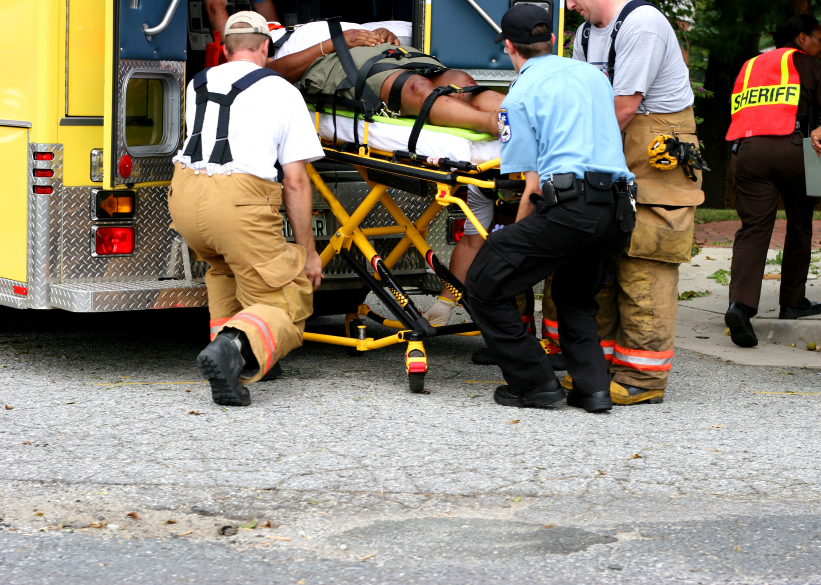 North Carolina Car Accident Scene with Injuries