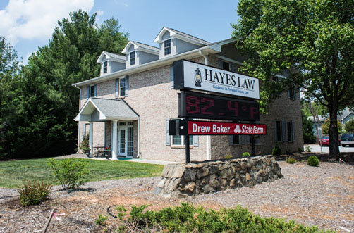 Corner of Baylor Street and Pisgah Church Road in Greensboro, NC